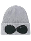 Goggle Detail Ribbed Beanie Grey - CP COMPANY - BALAAN 2