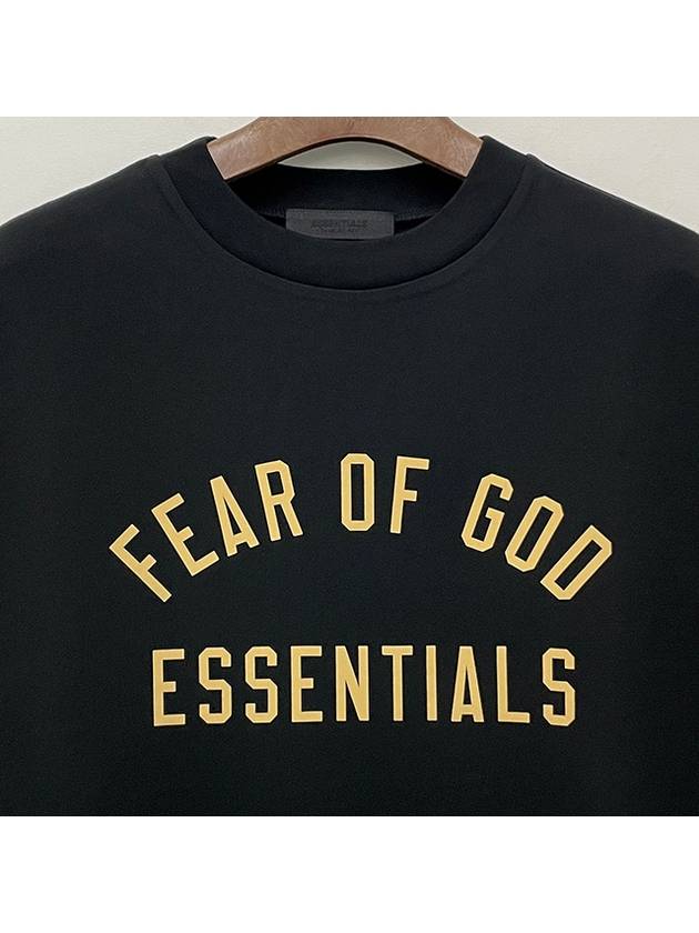 Logo Crew Neck Short Sleeve T Shirt Black 125BT244190F - FEAR OF GOD ESSENTIALS - BALAAN 4