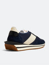 Logo James Panel Low Top Sneakers Navy - TOM FORD - BALAAN 3