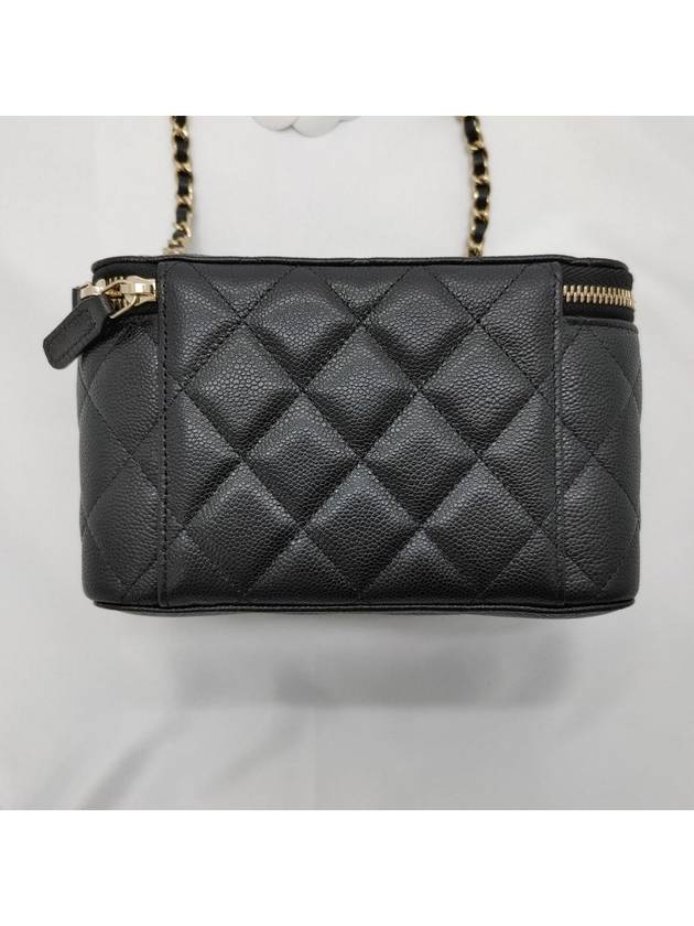 Small Classic Vanity Bag with Chain Lambskin & Gold Black - CHANEL - BALAAN 5