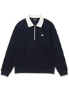 20ne Doug collar color scheme half zip-up sweatshirt NAVY - 20THHOLE - BALAAN 1