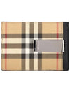 Vintage Check Money Clip Card Wallet Archive Beige - BURBERRY - BALAAN 3