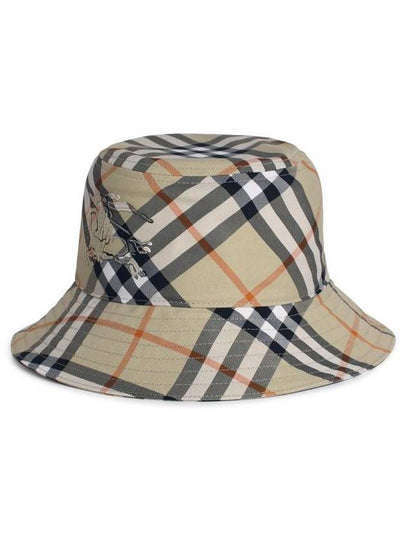 EKD Appliquéd Check Bucket Hat Beige - BURBERRY - BALAAN 2