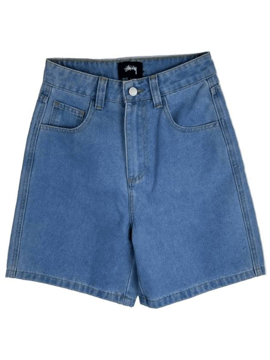 Denim Shorts Mid Blue - STUSSY - BALAAN 1