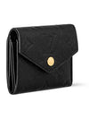 Monogram Empreinte Zoé Tri Fold Half Wallet Black - LOUIS VUITTON - BALAAN 6