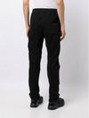 Logo Patch Tapered Straight Pants Black - CP COMPANY - BALAAN 6