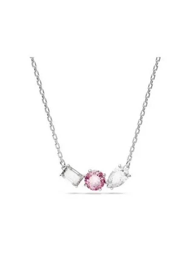 Mesmera Pendant Necklace Pink Silver - SWAROVSKI - BALAAN 2