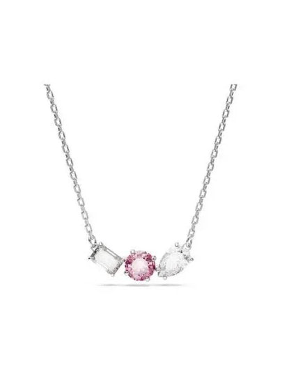 Mesmera Pendant Necklace Pink Silver - SWAROVSKI - BALAAN 2