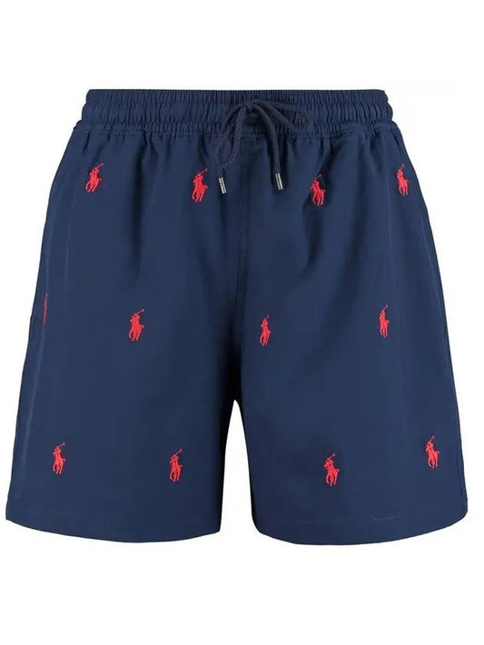 Red Pony Logo Traveler Shorts Navy - POLO RALPH LAUREN - BALAAN 1