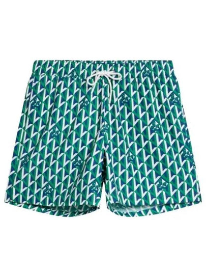 Banks Island Geo Swim Trunk Shorts Green - J.LINDEBERG - BALAAN 2