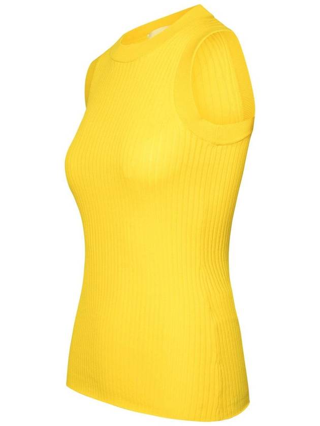 Sportmax Yellow Cotton Tank Top - MAX MARA SPORTMAX - BALAAN 2