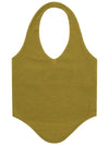 HALTERNEK KNIT VEST OLIVE - DON’T ASK MY PLAN - BALAAN 2