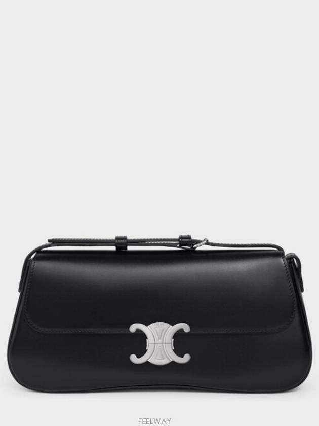 Medium Calfskin Shoulder Bag Black - CELINE - BALAAN 3