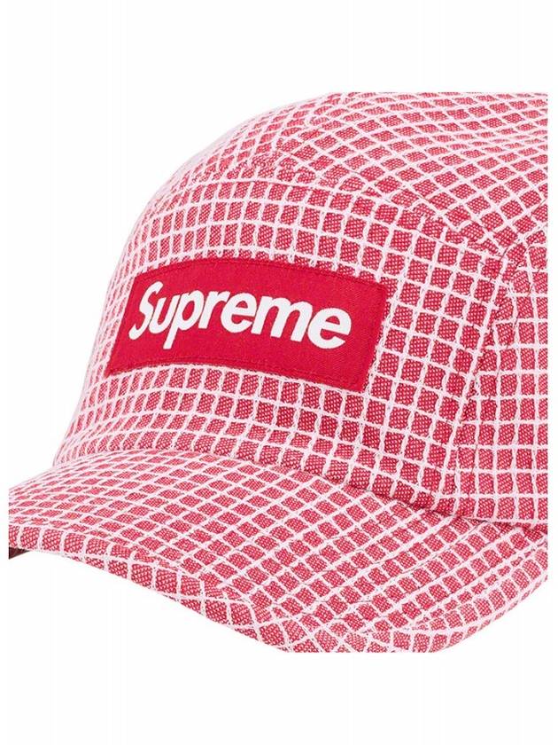 SS22H56 RD Denim Ripstop Camp Cap Red Hat TR - SUPREME - BALAAN 5