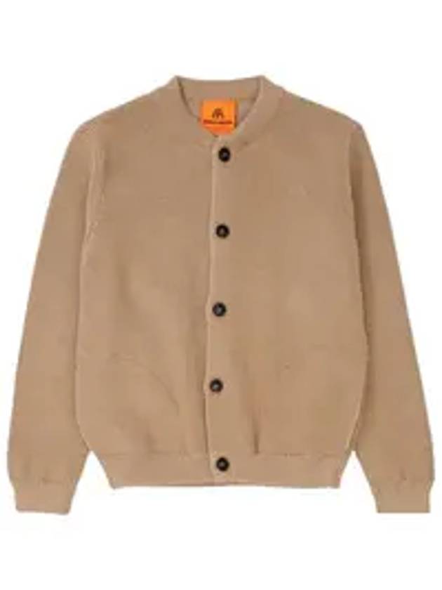 Skipper Round Neck Wool Cardigan Camel - ANDERSEN-ANDERSEN - BALAAN 1