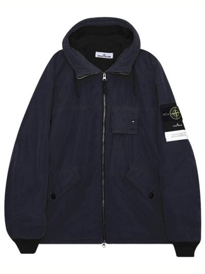 David Canvas Hooded Jacket Navy - STONE ISLAND - BALAAN 2