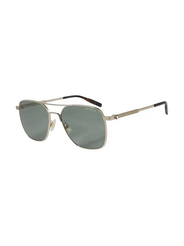 Eyewear Boeing Metal Sunglasses Grey Gold - MONTBLANC - BALAAN 4