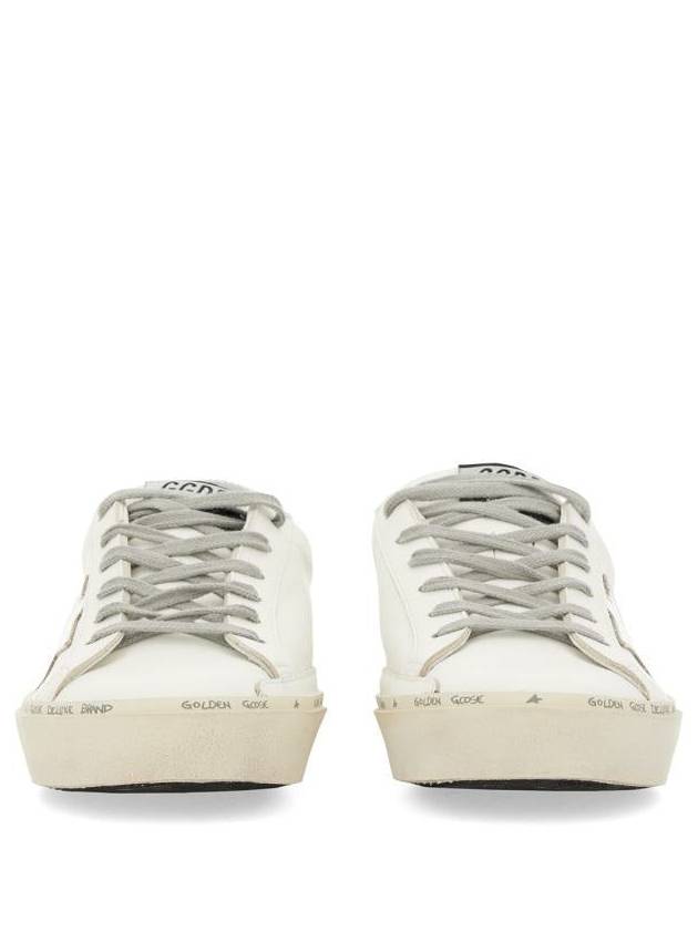 Hi Star White Metallic Silver Heel Tab Sneakers - GOLDEN GOOSE - BALAAN 5