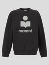 Mikoy Logo Print Sweatshirt Black - ISABEL MARANT - BALAAN 2