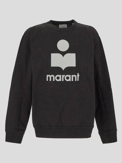 Mikoy Logo Print Sweatshirt Black - ISABEL MARANT - BALAAN 2