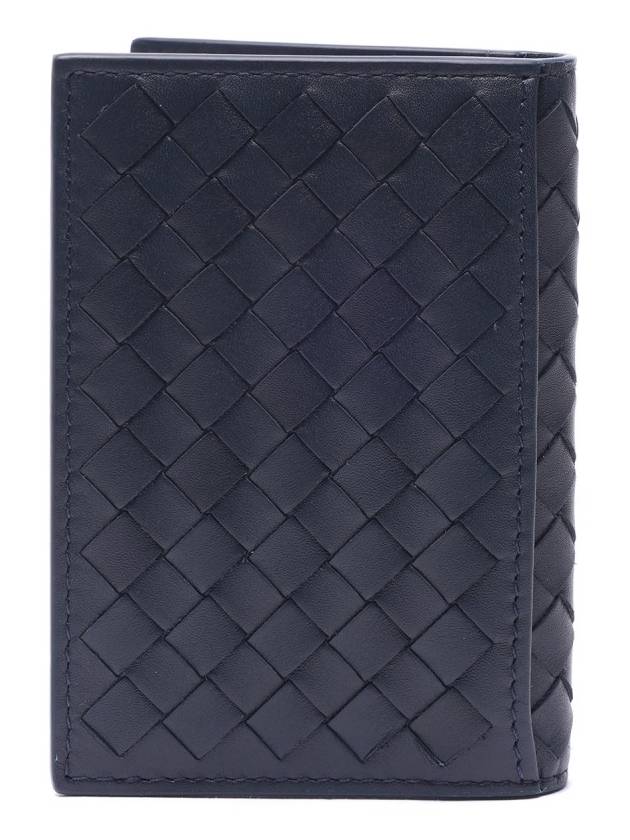 Intrecciato Card Wallet Navy - BOTTEGA VENETA - BALAAN 5