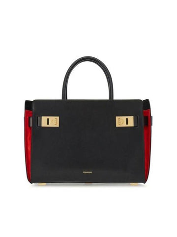 Salvatore bag 213983 0766772 NERO BLACK RED - SALVATORE FERRAGAMO - BALAAN 1