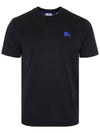 EKD Embroidered Cotton Short Sleeve T-Shirt Black - BURBERRY - BALAAN 3