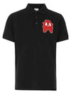 Monster Logo Patch Polo Shirt Black - BURBERRY - BALAAN 2