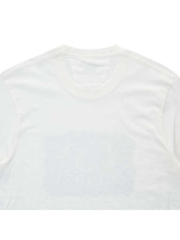 Logo Label Graphic Short Sleeve T-Shirt White - CP COMPANY - BALAAN 8