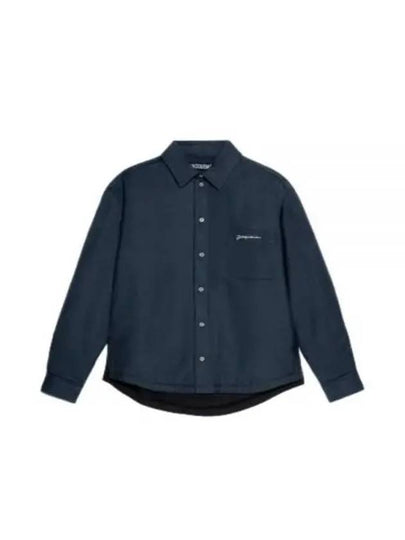 La Chemise Boulanger Viscose Long Sleeve Shirt Navy - JACQUEMUS - BALAAN 2