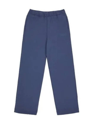 Loose fit logo pants gray blue - GANNI - BALAAN 1