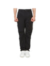 Men's Snap Pocket Cargo Straight Pants Black - TEN C - BALAAN 1