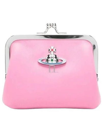 Nappa Leather ORB Logo Coin Purse Pink - VIVIENNE WESTWOOD - BALAAN 2