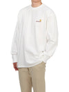 American Script Long Sleeve T-Shirt White - CARHARTT WIP - BALAAN 5