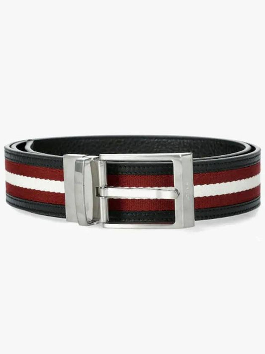 Shiffie 35 Reversible Leather Belt Black Red - BALLY - BALAAN 2