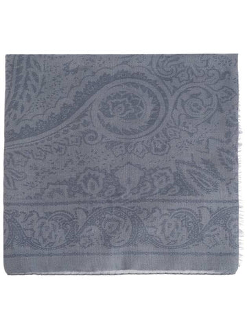 Etro Paisley Scarf, Men's, Grey - ETRO - BALAAN 1