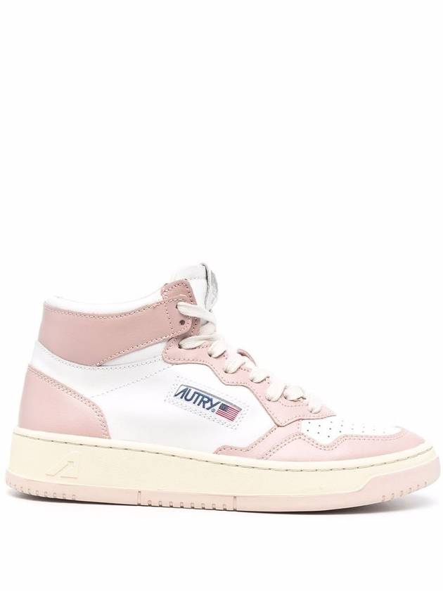 Medalist mid-top sneakers pink white - AUTRY - BALAAN 2