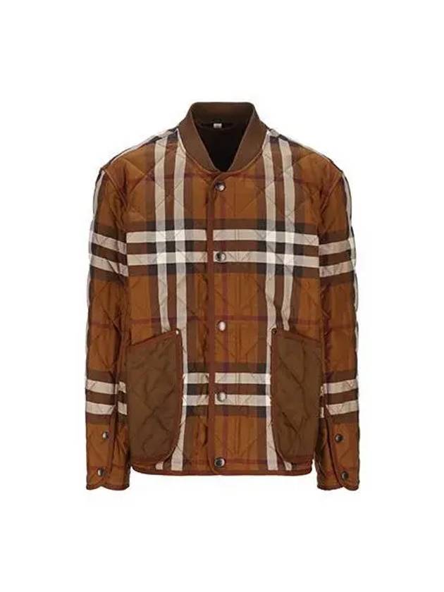 Jacket Check Quilted Brown - BURBERRY - BALAAN 1