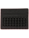 Chios Stud Card Wallet Black Red - CHRISTIAN LOUBOUTIN - BALAAN 5