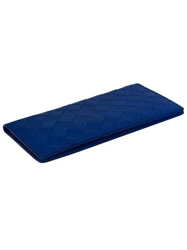 Intrecciato Slim Long Wallet Blue - BOTTEGA VENETA - BALAAN 4