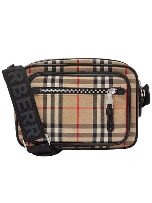 Men's Vintage Check Cross Bag Beige - BURBERRY - BALAAN 1