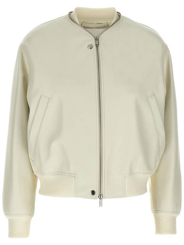 Jil Sander Leather Bomber Jacket - JIL SANDER - BALAAN 1