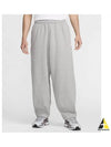 Club Fleece Oversized French Terry Pants M Dark Gray Heather Light Smoke White HJ1823 063 - NIKE - BALAAN 2