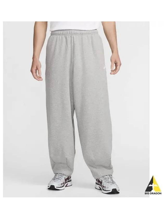 Club Fleece Oversized French Terry Pants M Dark Gray Heather Light Smoke White HJ1823 063 - NIKE - BALAAN 1