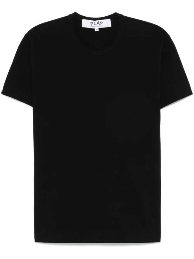 Heart patch short sleeve t shirt black - COMME DES GARCONS PLAY - BALAAN 1