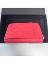 Classic zipper card wallet caviar coral pink AP1650 - CHANEL - BALAAN 3