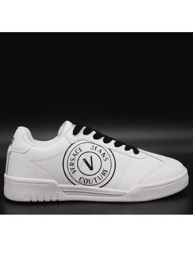 Brooklyn V Emblem Low Top Sneakers White - VERSACE - BALAAN 2