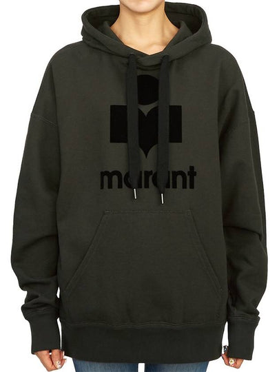 Mansel Logo Hoodie Faded Black - ISABEL MARANT - BALAAN 2