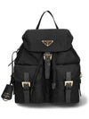 Triangle Logo Re-Nylon Small Backpack Black - PRADA - BALAAN 2