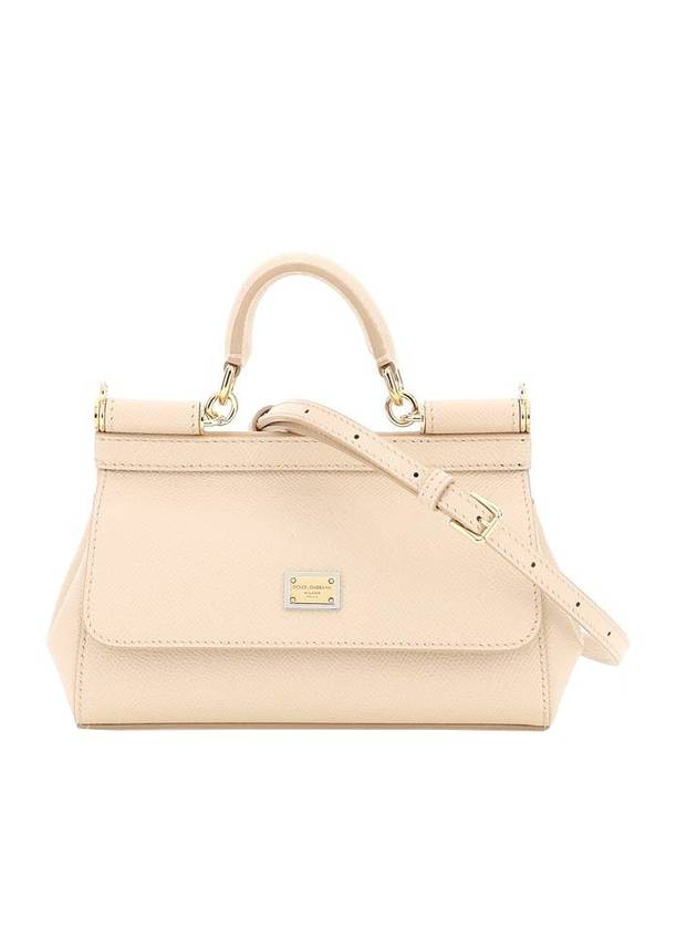 Small Sicily Dauphin? Tote Bag Pink Beige - DOLCE&GABBANA - BALAAN 1